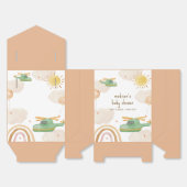Boy Boho Adventure Helicopter Airplane Baby Shower Bedankdoosjes (Ongevouwen)