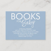 Boy Boho Blue Book Request Enclosure Card Informatiekaartje (Voorkant)