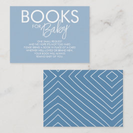 Boy Boho Blue Book Request Enclosure Card Informatiekaartje