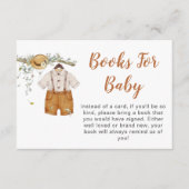 Boy Boho Football boeken voor Baby Baby shower Informatiekaartje (Voorkant)