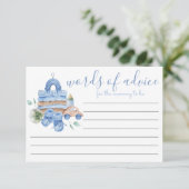 Boy Boho  Woorden van Advies Baby shower Kaart (Staand voorkant)