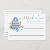 Boy Boho  Woorden van Advies Baby shower Kaart (Voorkant / Achterkant)