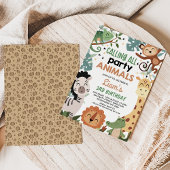 Boy Brown Green roept alle feestdieren verjaardag Kaart