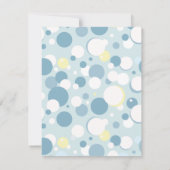 Boy Bubble Bath Baby shower Invitation Kaart (Achterkant)