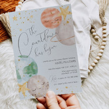 Boy BuitSpace Baby shower Uitnodiging