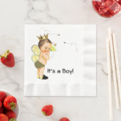 Boy Bumble Bee Baby shower Servetten (Insitu)
