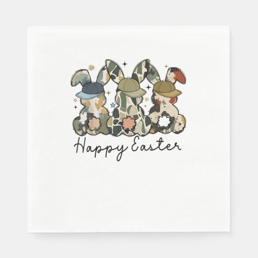Boy Bunny Rabbit Duck Camo Camouflage Pet Ball Pet Servet (Voorkant)