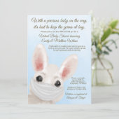 Boy Bunny Rabbit Mask Online rijden met Baby showe Kaart (Staand voorkant)