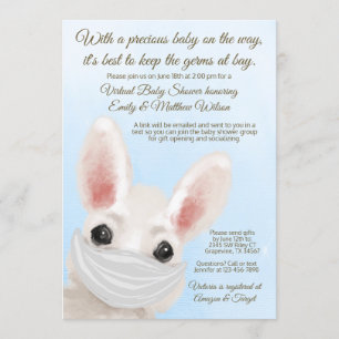 Boy Bunny Rabbit Mask Online rijden met Baby showe Kaart