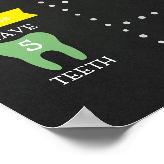 Boy Chalkboard First Birthday Milestone Poster (Hoek)