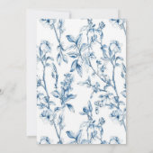 Boy Chinoiserie Toile babykleding Baby shower Kaart (Achterkant)