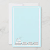 Boy Choo Choo Christening Baptism Foto Kaart (Achterkant)