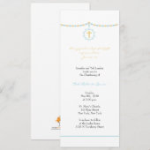 Boy Christening Uitnodiging (Voorkant / Achterkant)