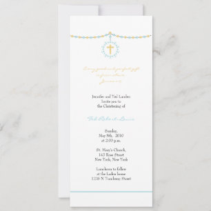 Boy Christening Uitnodiging