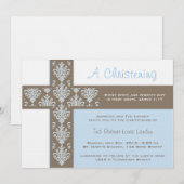 Boy Christening Uitnodiging (Voorkant / Achterkant)