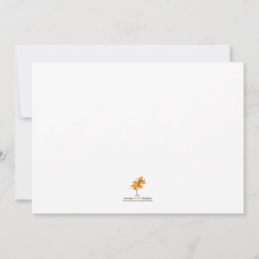 Boy Christening Uitnodiging (Achterkant)