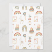 Boy Clothes Baby shower Uitnodiging (Achterkant)