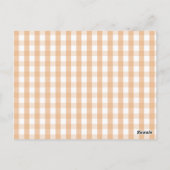 Boy Clothes Pumpkin Herfst Baby shower Boek voor B Briefkaart (Achterkant)