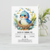 Boy Colibri Into the Bossen Vogelverjaardag Kaart (Staand voorkant)