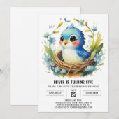 Boy Colibri Into the Bossen Vogelverjaardag Kaart (Voorkant / Achterkant)