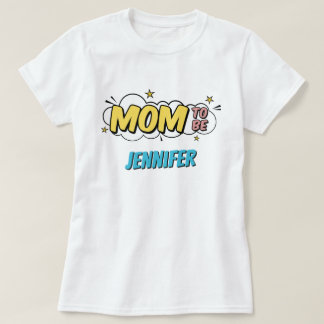 Boy Comic Book Superhero Baby shower Moeder T-shirt