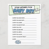 Boy Comic Book Superhero Douche Wensen voor Baby (Voorkant)