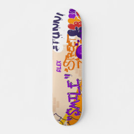 Boy Comic Pop Art Style skateboard