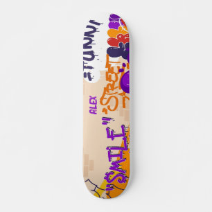 Boy Comic Pop Art Style skateboard
