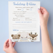 Boy Covid Baby shower Double Game Flyer (Hand)