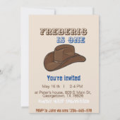 Boy Cowboy Verjaardagsuitnodiging, bewerkbaar Mijn Kaart (Achterkant)