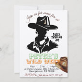 Boy Cowboy Verjaardagsuitnodiging, bewerkbaar Mijn Kaart (Voorkant)