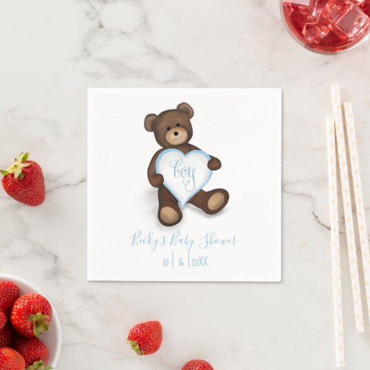 Boy Cute Beer Stuffed Animal Servet (Insitu)