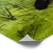 Boy Cutting Grass met Sickle door Vincent van Gogh Poster (Hoek)