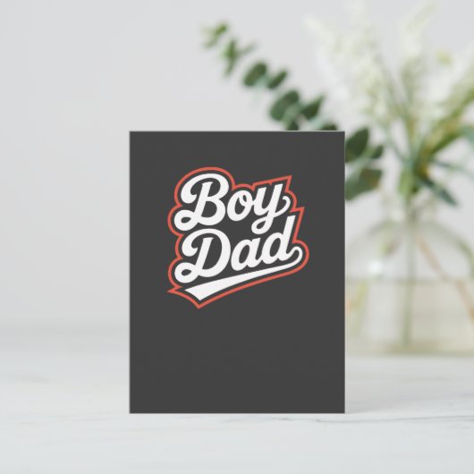 Boy Dad Briefkaart Baby Boy Aankondiging Nieuwe Va (Staand voorkant)