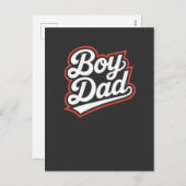 Boy Dad Briefkaart Baby Boy Aankondiging Nieuwe Va (Voorkant / Achterkant)