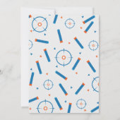 Boy Dart Pistool War verjaardagsfeestje Kaart (Achterkant)