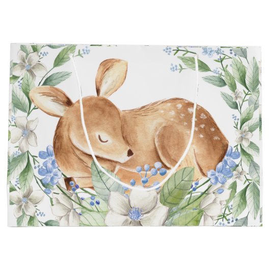 Boy Deer Baby shower Baby Gift Groot Cadeauzakje (Achterkant)