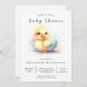 Boy Digital Duck Baby shower Kaart (Voorkant / Achterkant)