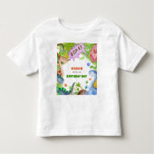 Boy Dinosaur 4th Birthday Invitation Kinder Shirts (Voorkant)