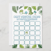Boy Dinosaur Baby shower Bingo Game - Cadeauopenin Kaart (Voorkant)