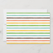 Boy Dinosaur Baby shower Invitation Kaart (Achterkant)