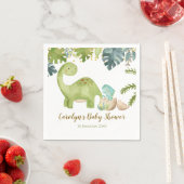 Boy Dinosaur Baby shower Paper Napkin Servet (Insitu)