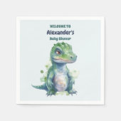 Boy Dinosaur Baby shower Servet (Voorkant)