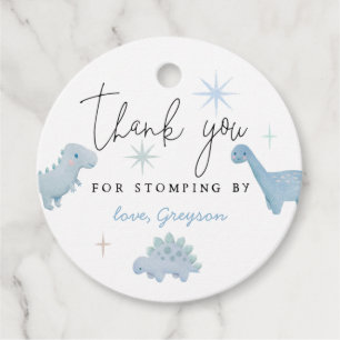 Boy Dinosaur Birthday Stomping by Bedankjes Labels