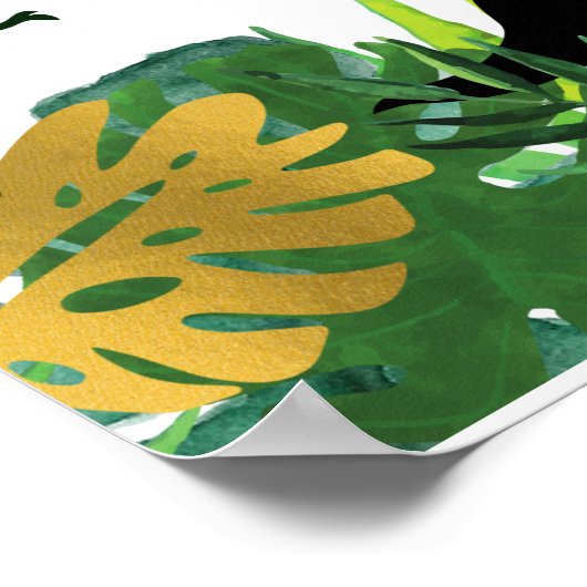 Boy Dinosaur Birthday Welkomstteken Poster (Hoek)