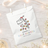 Boy Dinosaur Winter Christmas Coed Baby shower Bedankzakje (Geknipt)