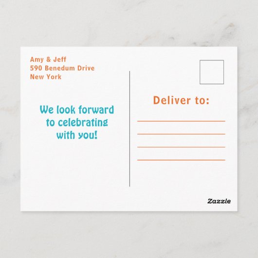 Boy Dinosaurs Birthday Party Briefkaart (Achterkant)