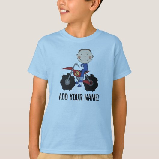 Boy Dirt Bike Rider Tshirt (Voorkant)