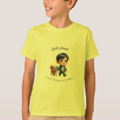 Boy & Dog Back to School Custom Design T-shirt (Voorkant)