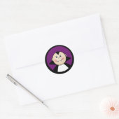 Boy Dracula Ronde Sticker (Envelop)